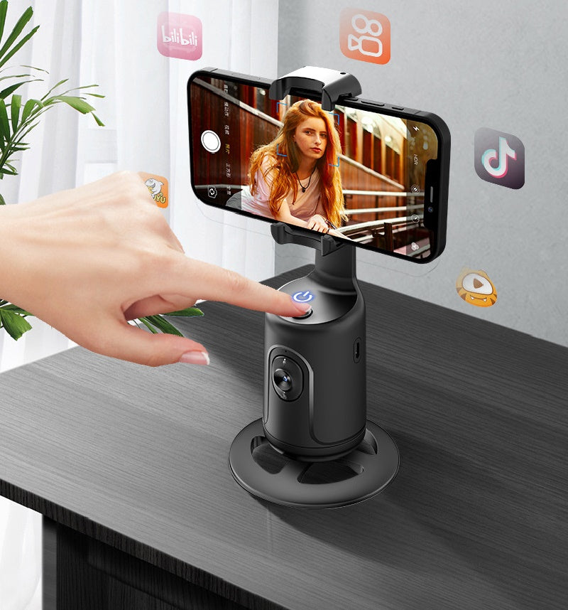 360 Auto Face Tracking AI,  Auto Phone Tripod Holder For Smartphones
