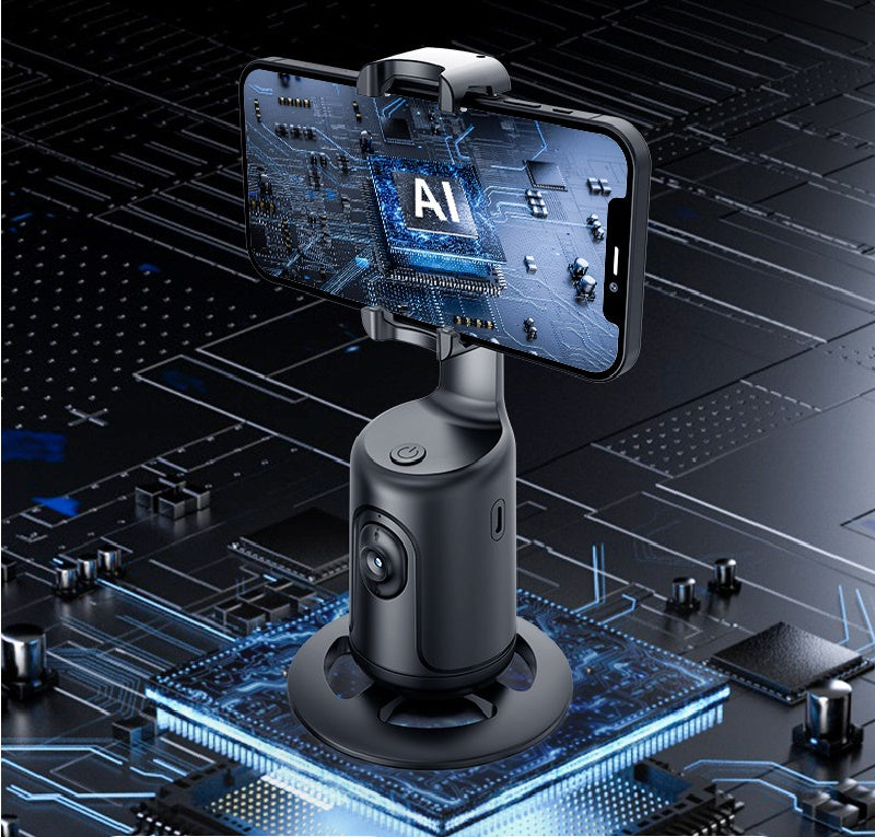 360 Auto Face Tracking AI,  Auto Phone Tripod Holder For Smartphones