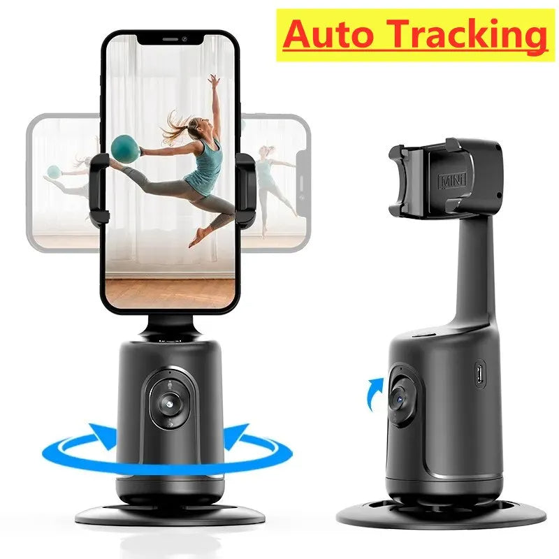 360 Auto Face Tracking AI,  Auto Phone Tripod Holder For Smartphones